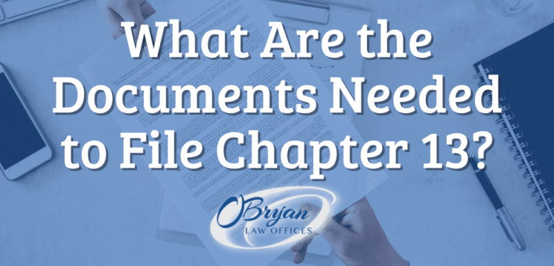 documents needed to file chapter 13