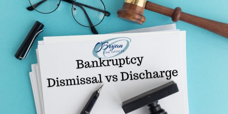 bankruptcy dismissal vs discharge