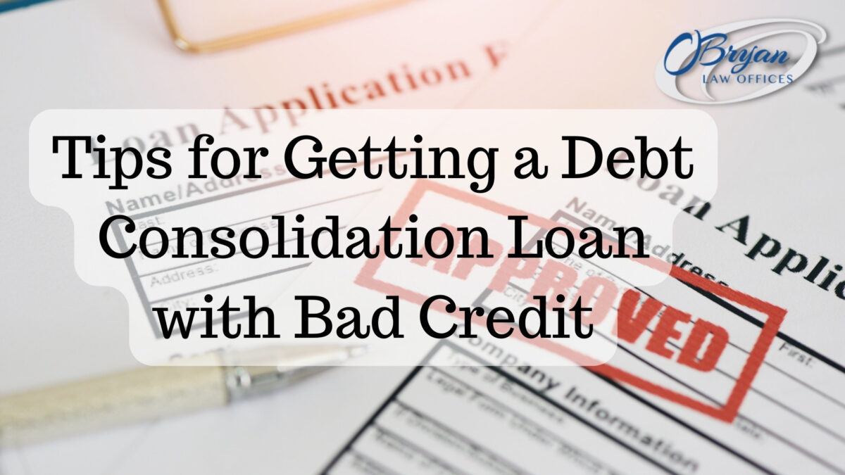 debt consolidation loan with bad credit