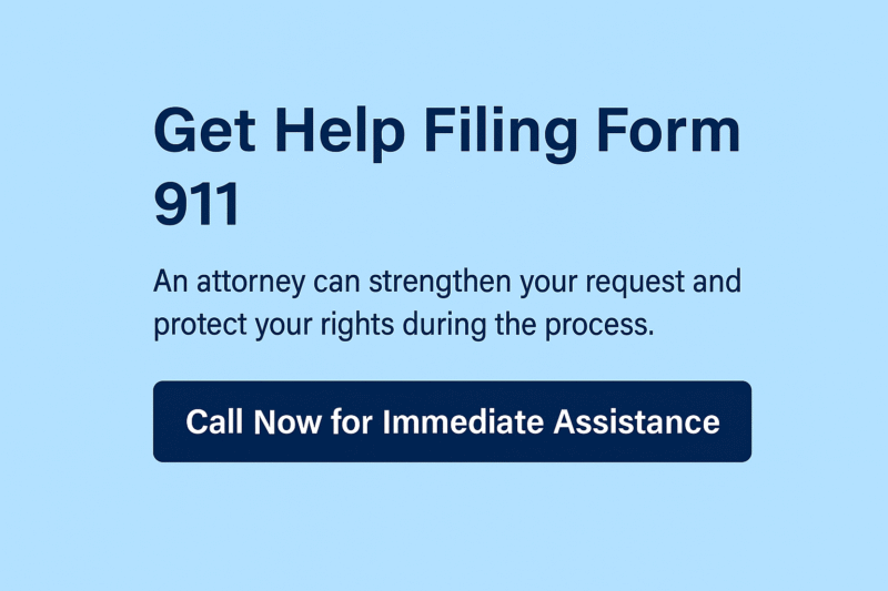 Get Help Foling Form 911 CTA